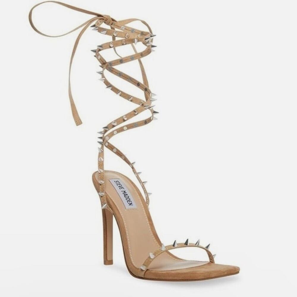 Steve Madden sexy Uplift-S Nieten Wrap beige Sz 8M New date night heels